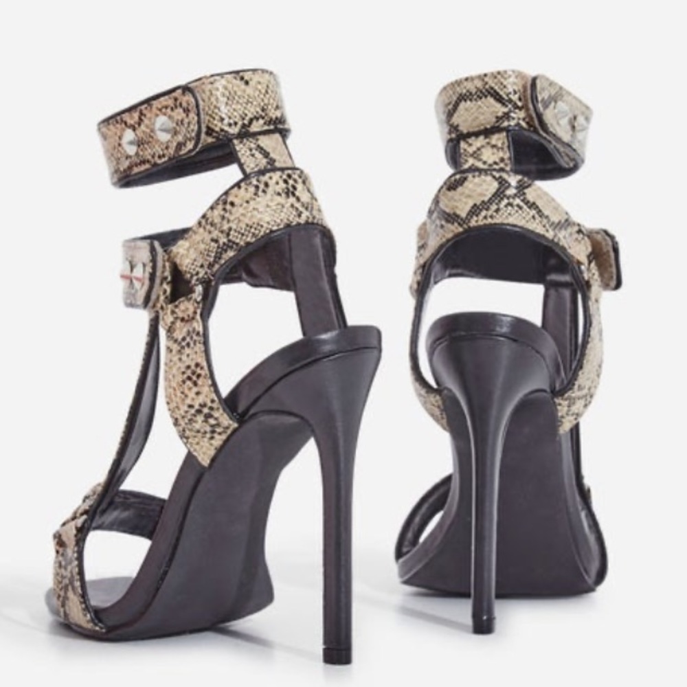 Nude snake cage heel - Picture 2 of 4